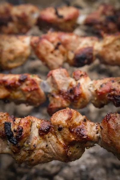 Barbecue outdoors — Stock Photo, Image