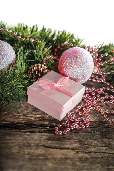 Pink Christmas composition — Stock Photo, Image