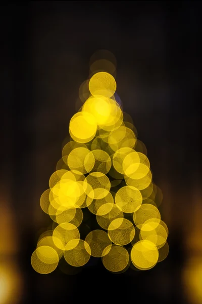 Noel ağacı bokeh etkisi — Stok fotoğraf