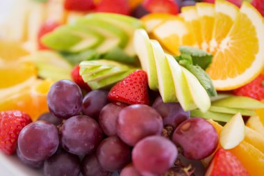 Taze meyve parti plaka