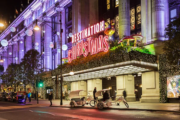 13 November 2014 Oxford Street, London, decorated for Christmas — Stock Photo, Image