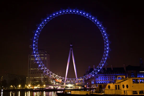 29 januari 2013 London Eye's nachts, Londen, Engeland — Stockfoto