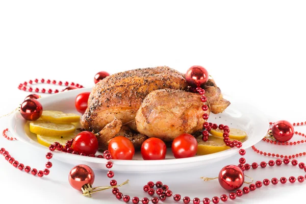 Christmas chicken — Stock Photo, Image