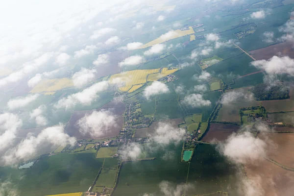 Vista desde el avión en la tierra —  Fotos de Stock