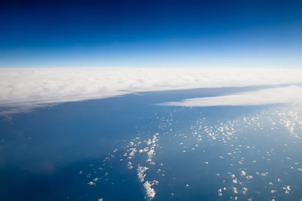 Niebo veiw z samolotu — Zdjęcie stockowe