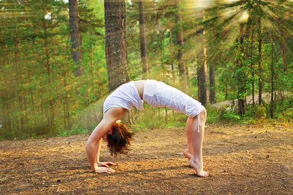 Pose d'arc de yoga — Photo