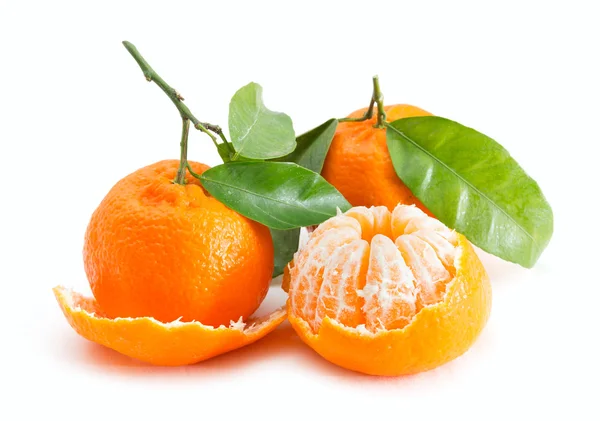白色背景上的橘柑橘类水果 — 图库照片