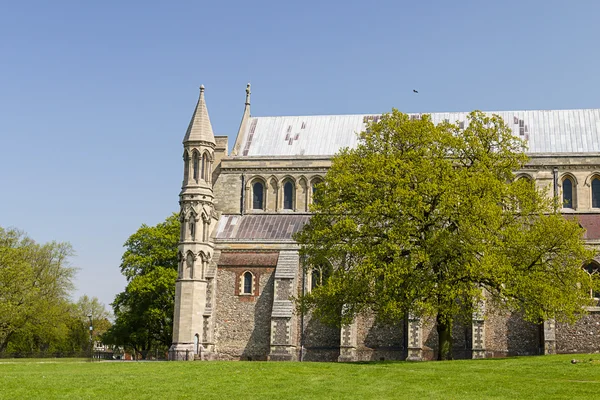 Katedra i Kościół opactwa Saint Alban St.Albans — Zdjęcie stockowe