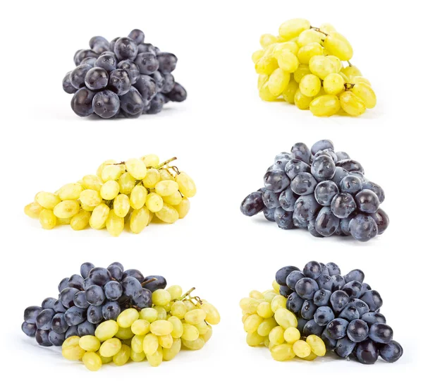 Uvas blancas sobre blancas — Foto de Stock