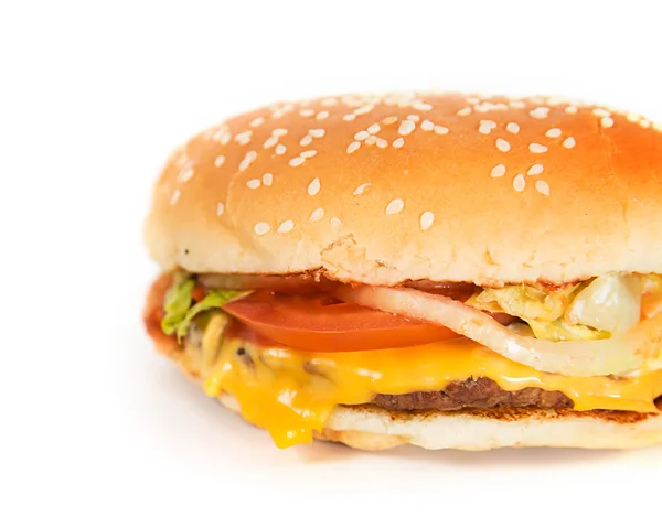 Hemlagad hamburgare — Stockfoto