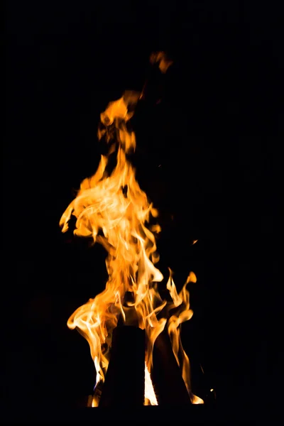 Fire in a fireplace — Stock Photo, Image