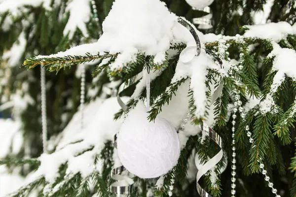 Noel ağacı açık havada — Stok fotoğraf