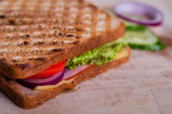 Fresh grilled sandwich — Stock Photo, Image