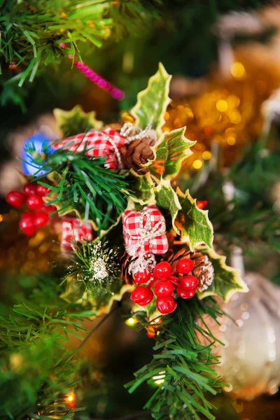 Mistletoe on a Christmas tree — Stock Photo, Image