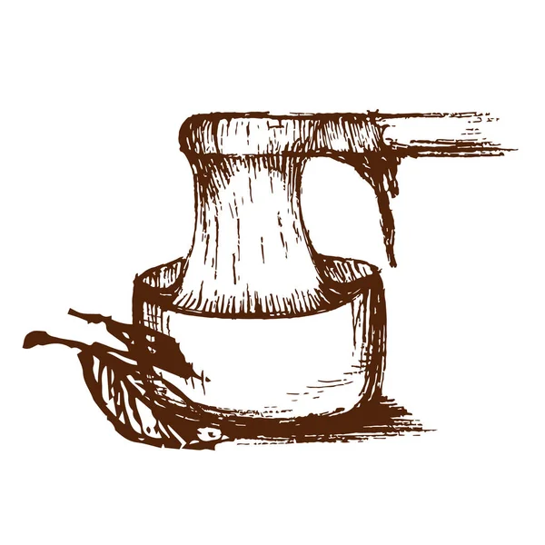 Ручной Рисунок Шаблона Оформления Spa Изолирован Белом Фоне Иллюстрации Сахарного — стоковый вектор
