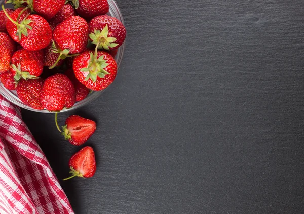 Strawberry in a bowl — Stock Photo, Image