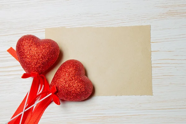 Valentine red hearts — Stock Photo, Image