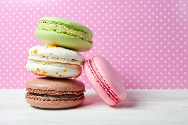 Macaroons franceses .Sobremesa — Fotografia de Stock