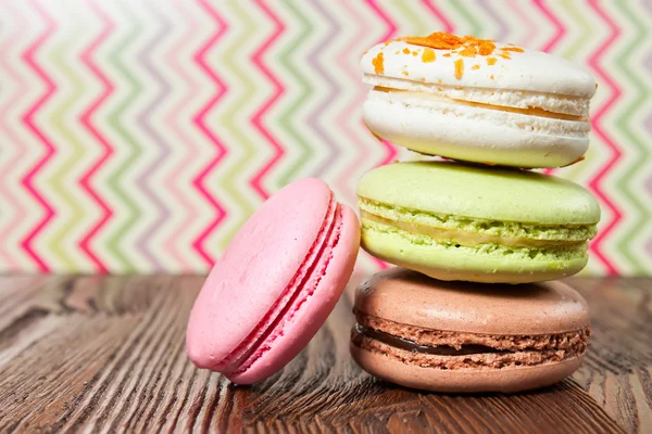 Macaroons franceses .Sobremesa — Fotografia de Stock