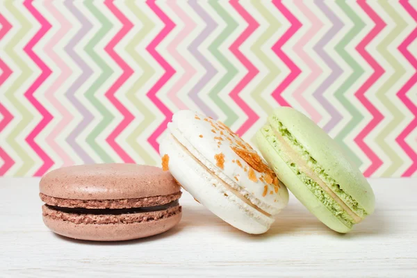 .dessert francuski macaroons — Zdjęcie stockowe