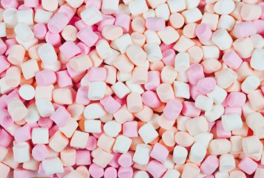 background or texture of mini marshmallows clipart