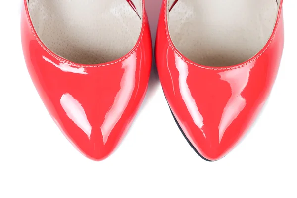 Buty czerwony kobiet. — Zdjęcie stockowe