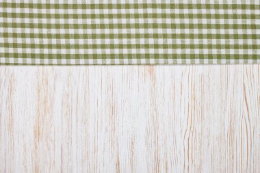 Masa örtüsü Tekstil doku ahşap arka plan üzerinde