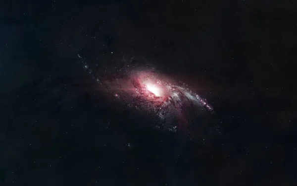 Red galaxy. Beautiful deep space