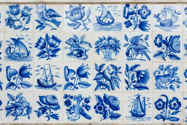 Azulejos - dlaždice z Portugalska — Stock fotografie