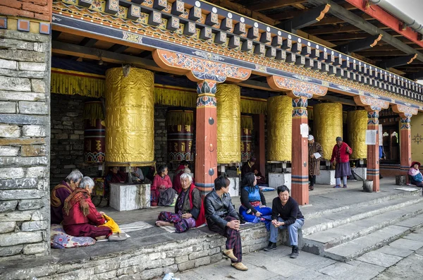 ブータンの首都ティンプーにある国立記念 Chorten 1974 年に建てられました — ストック写真