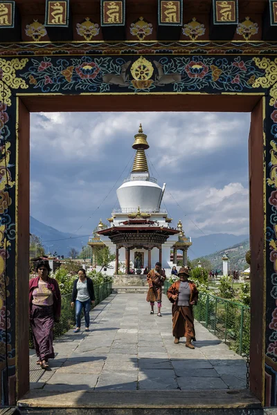 Εθνικό Μνημείο Chorten, Θίμφου Μπουτάν, — Φωτογραφία Αρχείου