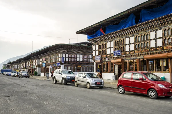 Paysage urbain de Paro, Bhoutan — Photo