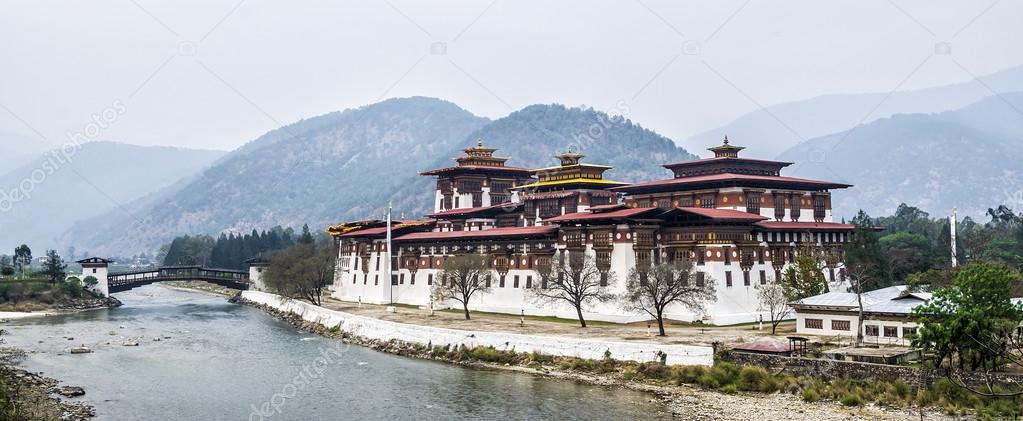 Punakha Dzong in Winter, Bhutan