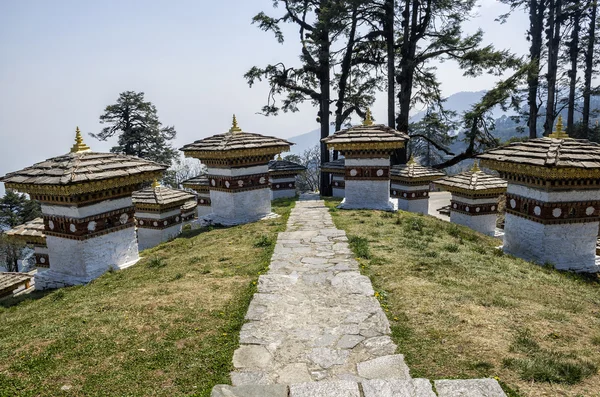 Dochula Pass Punakha Bhutan Även Känd Som Den Druk Wangyal — Stockfoto