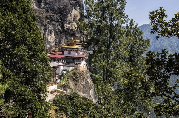 Monasterio Taktshang Bután Tigers Nest Monasterio También Conocido Como Taktsang — Foto de Stock