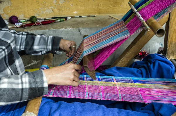 Traditional Bhutanese knitting fabrics machine - Bhutanese knitting cloth fabric