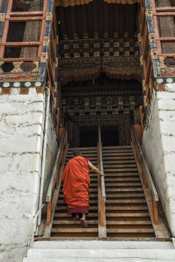 Tashichho Dzong Manastırı, Thimphu, Bhutan.