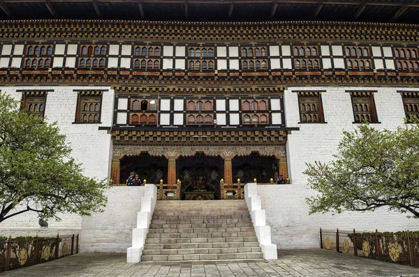 Mosteiro de Tashichho Dzong, Thimphu, Butão — Fotografia de Stock