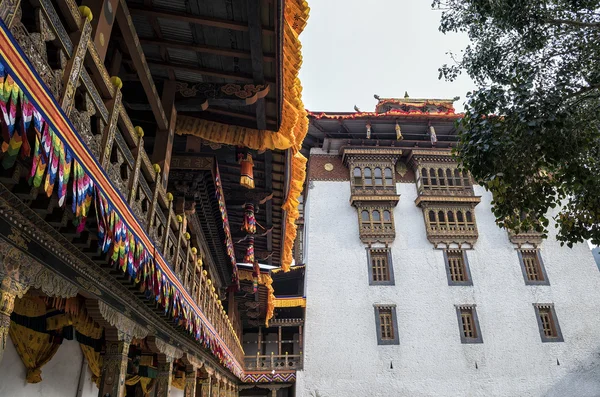 Punakha Punakha 要塞或 Pungthang Dewachen Phodrang 大幸福宫 Punakha 不丹的老首都 — 图库照片