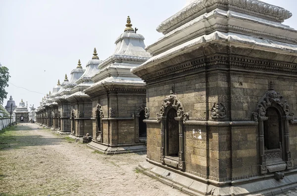 Votive Temples Shrines Row Pashupatinath Temple Kathmandu Nepal — Stock Photo, Image