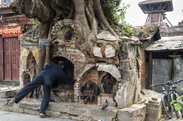 Sanctuaire Hindou Près Katmandou Durbar Square Népal — Photo