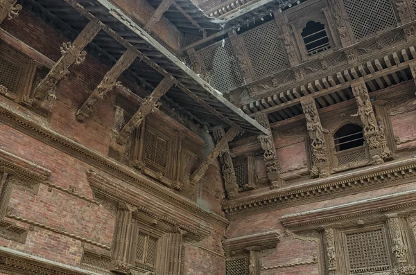 Basantapur Durbar Wielkim Trzęsieniu Ziemi 2015 Rekonstrukcja Jest Bieżąco Placu — Zdjęcie stockowe