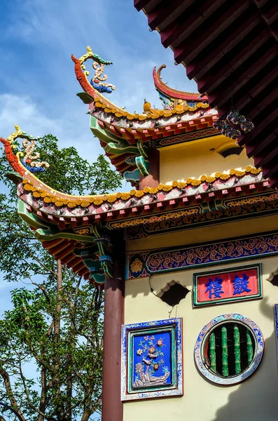 Buddhistická Čínská Architektura Chrámu Kek Lok Který Nachází Air Itam — Stock fotografie