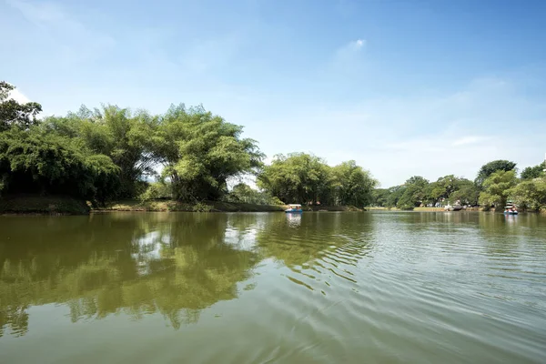 Vodácká Aktivita Jezera Taiping Taiping Malajsie Okouzlující Výhled Taiping Lake — Stock fotografie