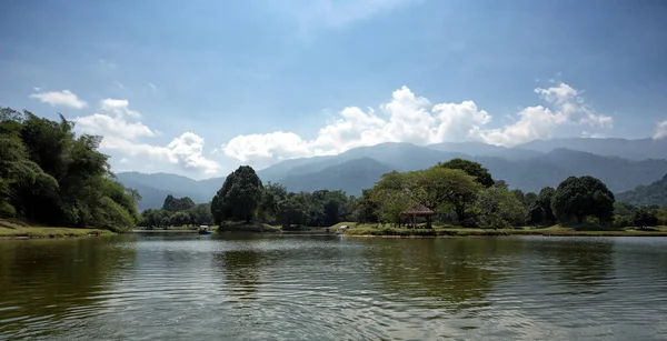 Żeglarstwo Taiping Lake Taiping Malezja Uroczy Widok Taiping Lake Garden — Zdjęcie stockowe