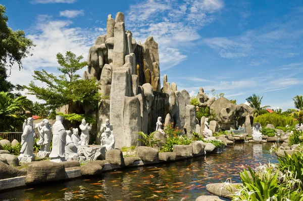 Tuin in Tua Pek Kong tempel, Azië, Maleisië — Stockfoto