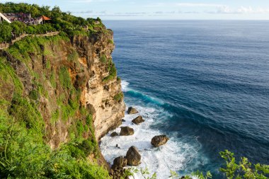 Yüksek Cliff Uluwatu Tapınağı, Bali, Endonezya