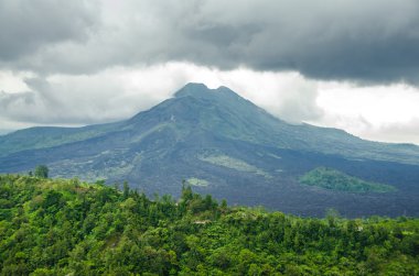 Volkan Mount görünümünden Kintamani, Bali, Endonezya