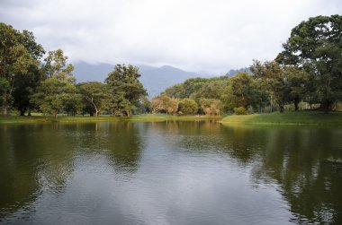 Taiping Gölü Bahçe gün batımında, Taiping, Malezya
