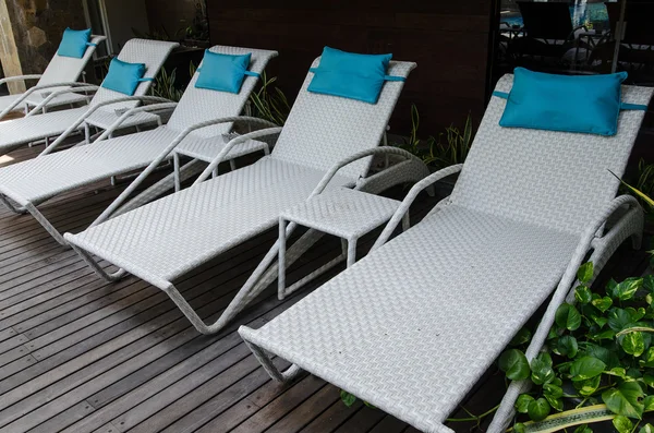 White Pool Chair — Stock Photo, Image